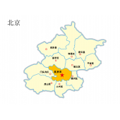 中国省市地图素材D  可编辑